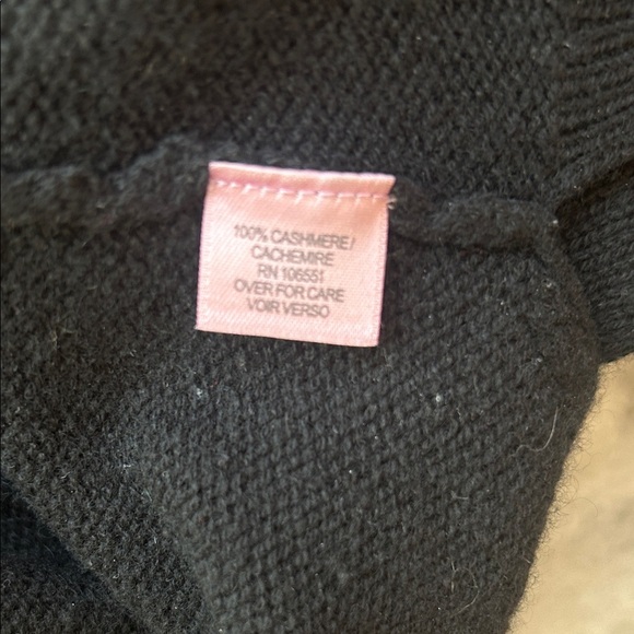 Calypso St. Barth Black Double V-Neck Cashmere Sweater | XS - Picture 5 of 5